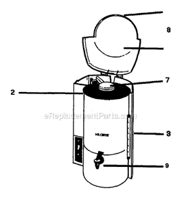 Page A Diagram and Parts List for CK24  Mr Coffee Coffee Maker